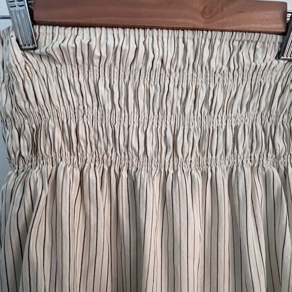 Fashion Nova Cream and Tan Maxi Skirt - Picture 7 of 9